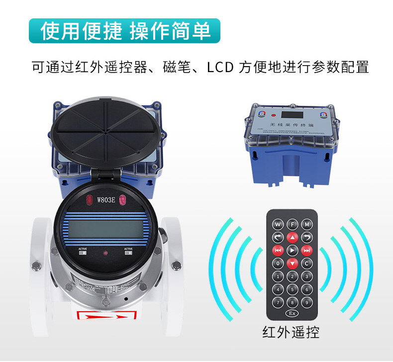 FMC800無線遠傳電磁流量計特點2