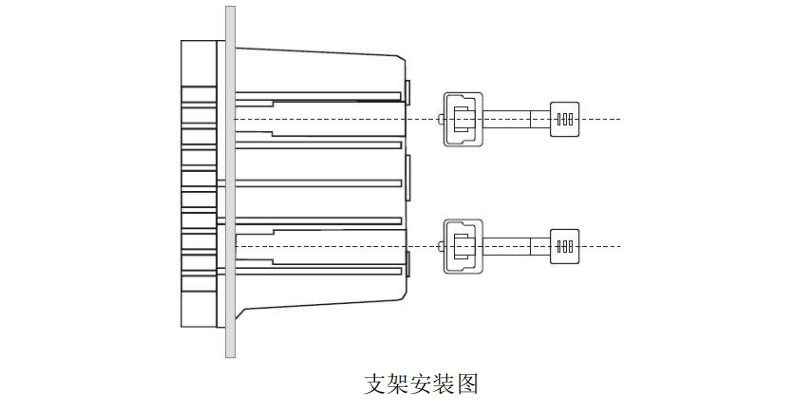 米科MIK-EC8.0在線電導率測試儀支架安裝圖