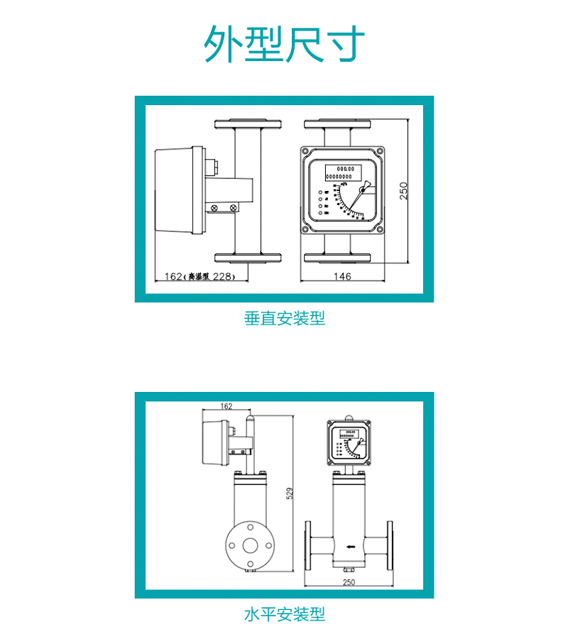 米科MIK-LZ 金屬管浮子/轉(zhuǎn)子流量計產(chǎn)品安裝圖